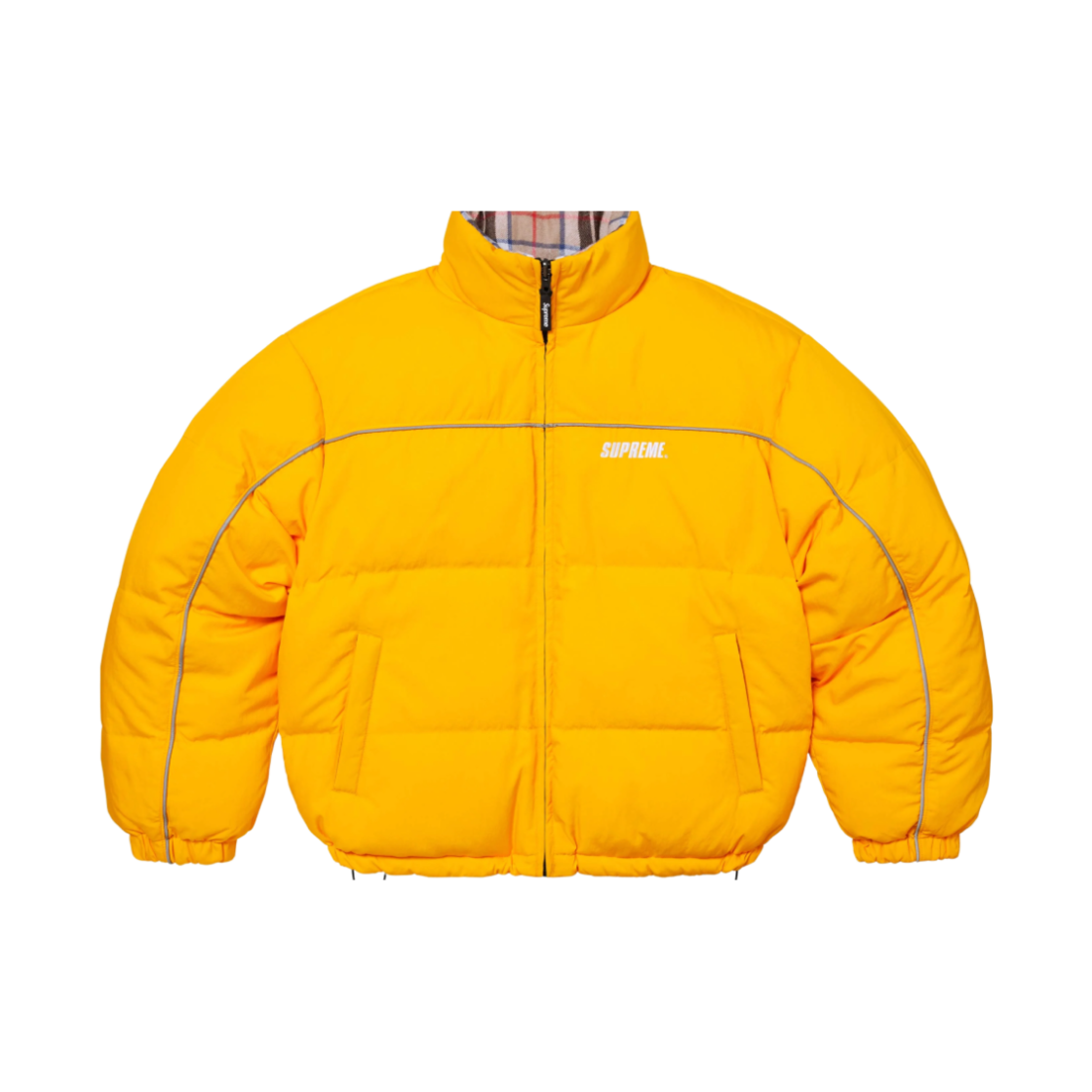 - Supreme Reversible Puffer Jacket Yellow - 24FW