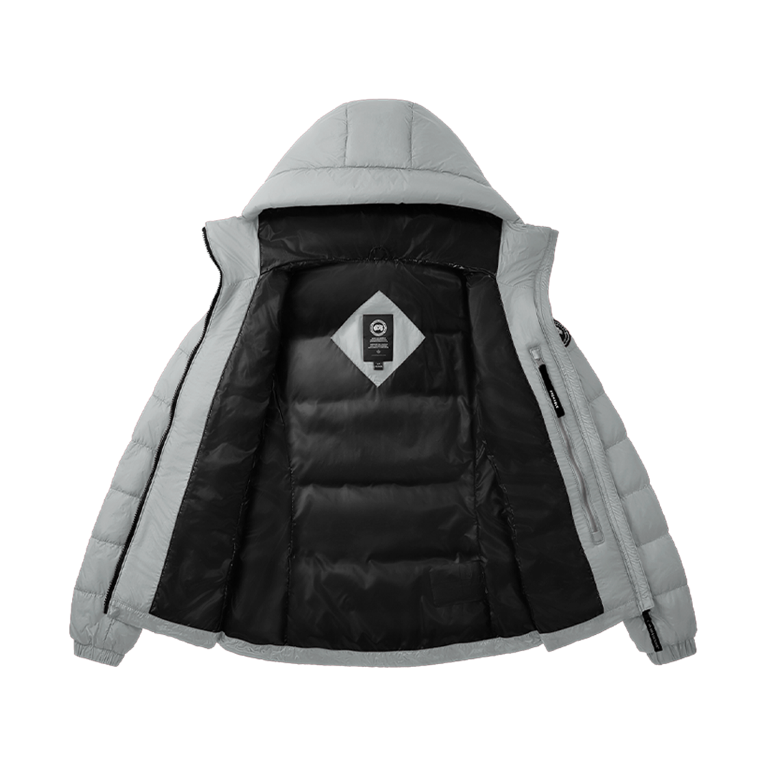 (W) 캐나다 구스 애보트 후디 블랙 라벨 문스톤 그레이((W) Canada Goose Abbott Hoody Black Label Moonstone Grey) - 2