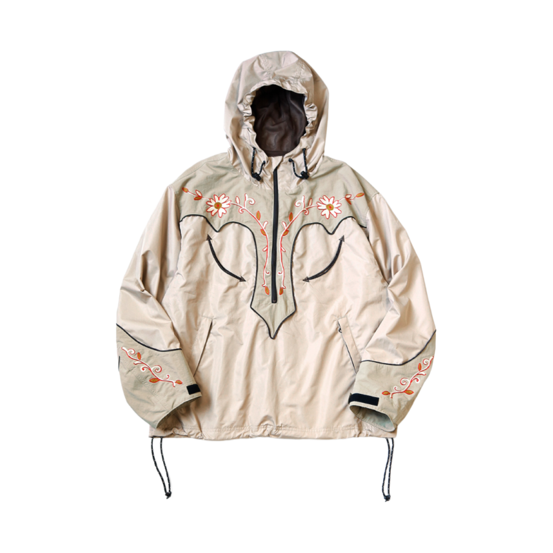 캐피탈 폴리 태피터 테네시 콘플라워 파카 베이지(Kapital Poly Taffeta Tennessee Cornflower Parka Beige) - 1