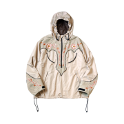 Kapital Poly Taffeta Tennessee Cornflower Parka Beige