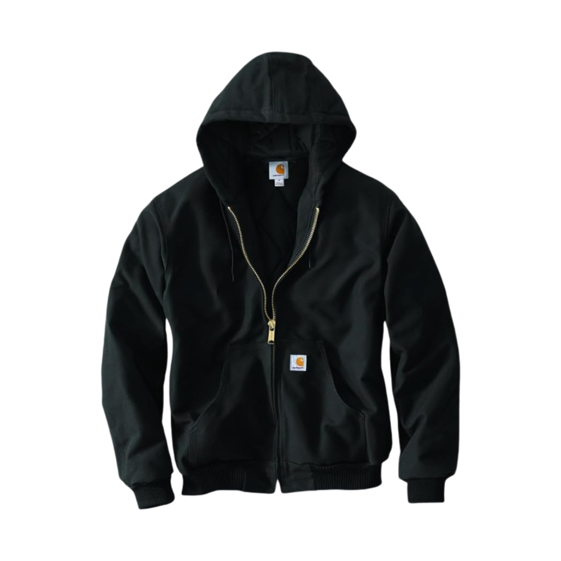 칼하트 루즈핏 핌 덕 톨 인슐레이티드 플란넬 라인드 액티브 자켓 블랙(Carhartt Loose Fit Firm Duck Tall Insulated Flannel Lined Active Jacket Black)
