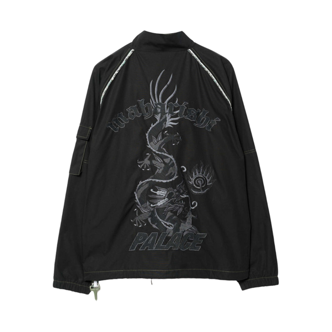 팔라스 x 마하리시 어시메트릭 트랙 자켓 블랙 - 25SS(Palace x Maharishi Asymetric Track Jacket Black - 25SS)