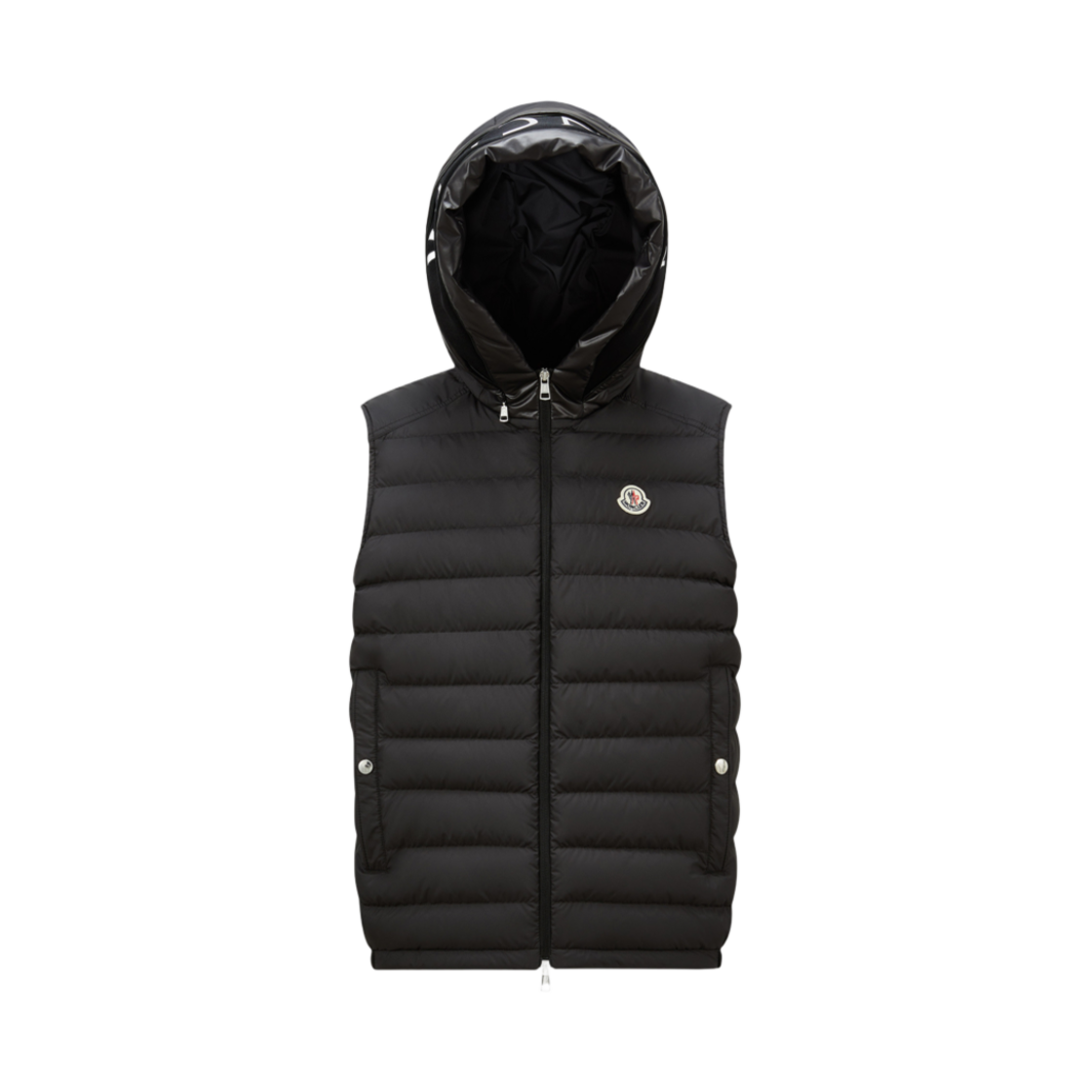 몽클레르 부르제 후드 다운 질레 블랙 - 25SS(Moncler Bourget Hooded Down Gilet Black - 25SS) - 1