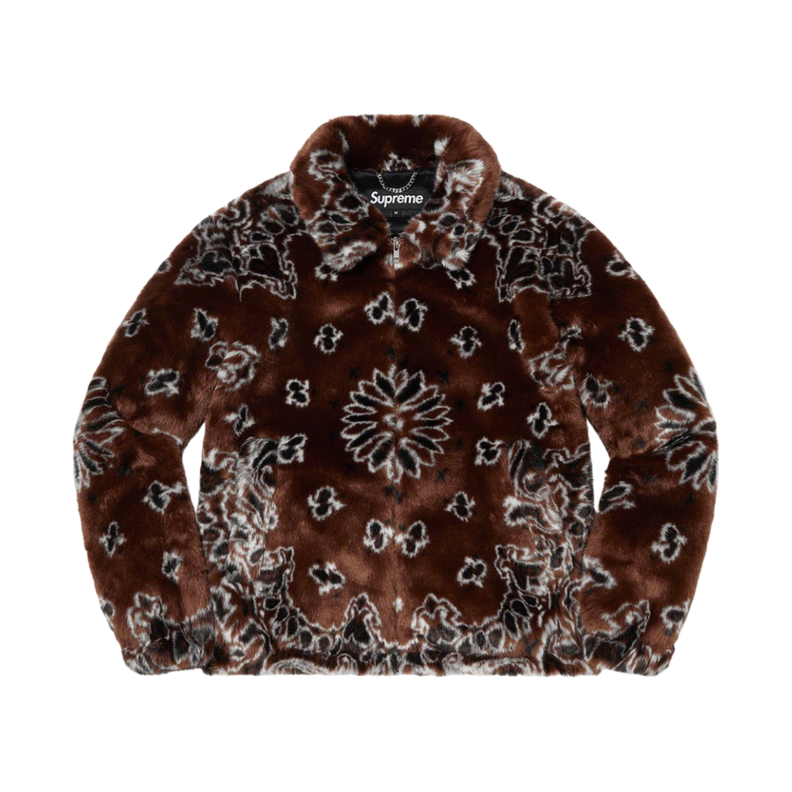 슈프림 반다나 포우 퍼 봄버 자켓 브라운 - 21SS(Supreme Bandana Faux Fur Bomber Jacket Brown - 21SS)