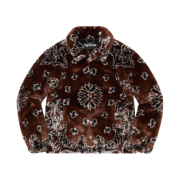 Supreme Bandana Faux Fur Bomber Jacket Brown - 21SS