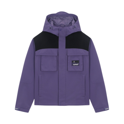 수프라 여성 투 포켓 배색 바람막이 퍼플