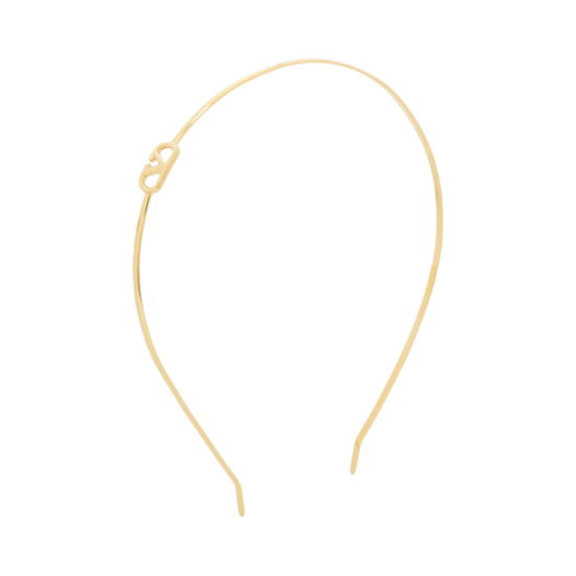 (W) Valentino V Logo Signature Gold