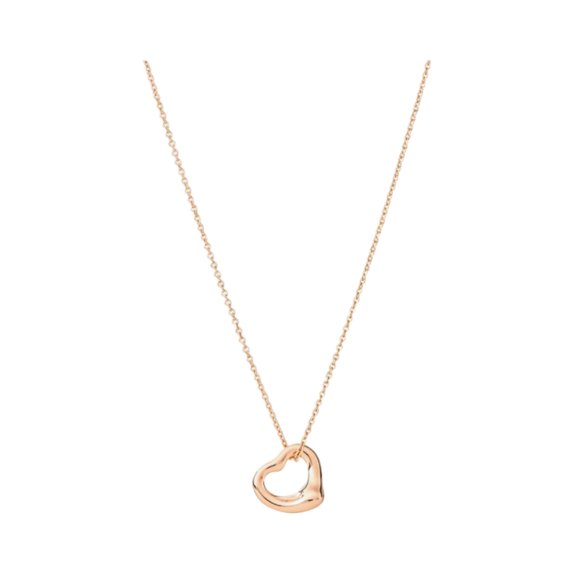 티파니 앤 코 엘사 퍼레티 오픈 하트 펜던트 11mm 로즈 골드(Tiffany & Co. Elsa Peretti Open Heart Pendant 11mm Rose Gold)
