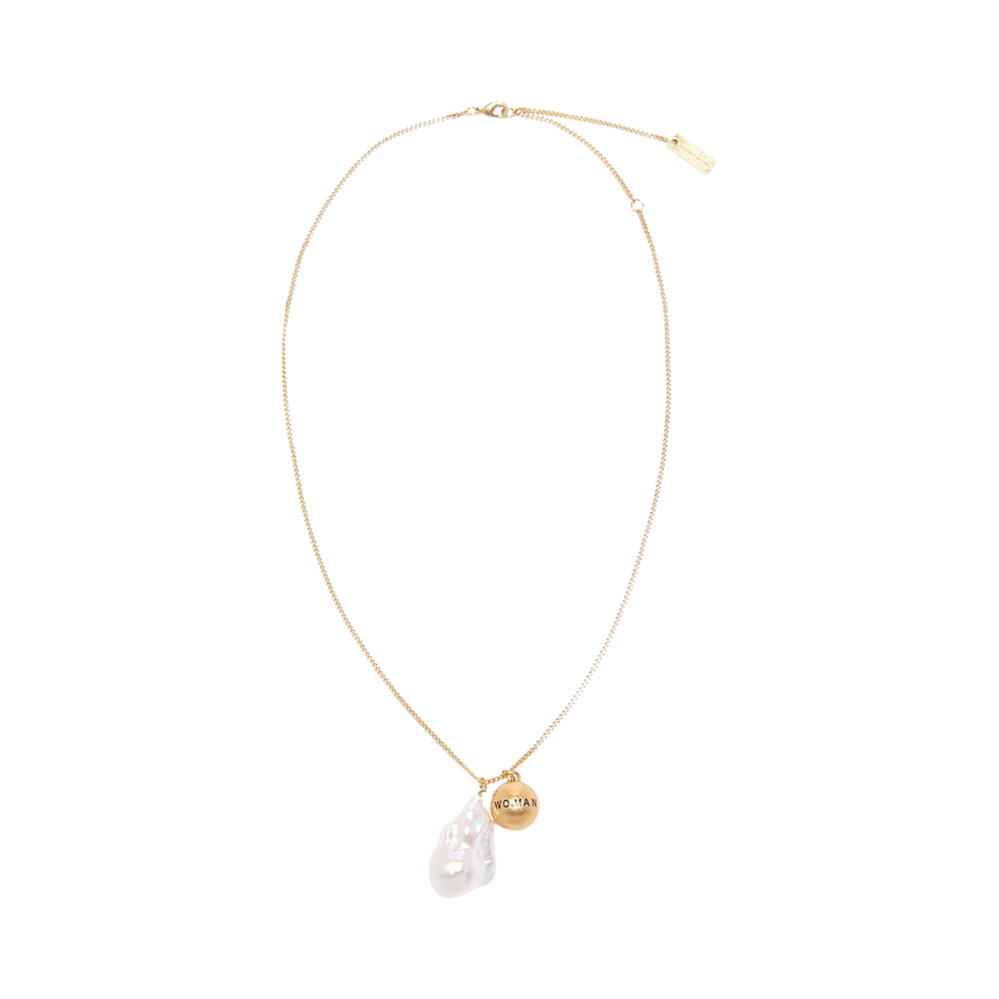 포트레이트 리포트 로고 피그말리온 펄 네클리스 골드(Portrait Report Pygmalion Pearl Necklace Gold)