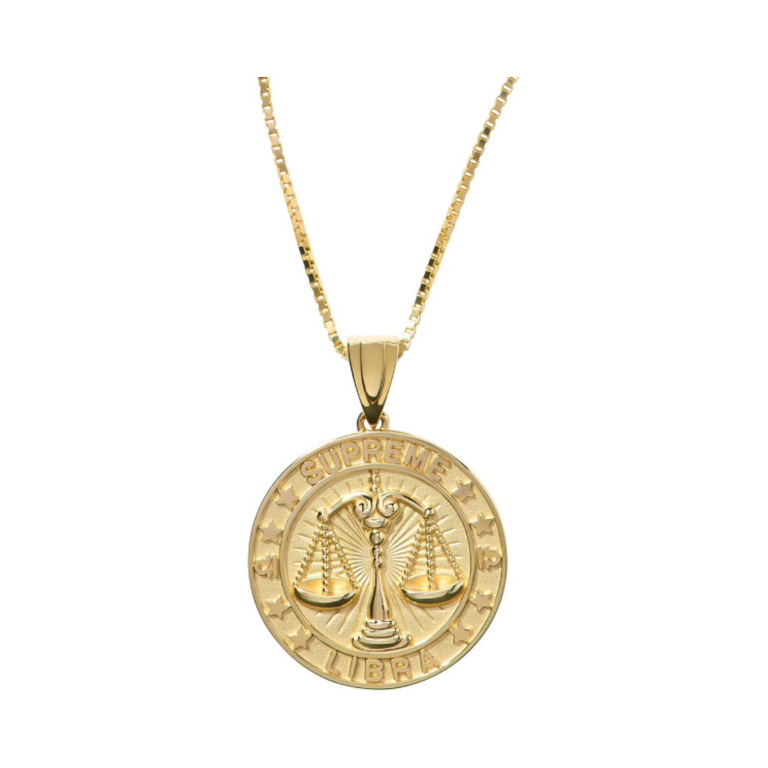 슈프림 x 제이콥 앤 코 14K 골드 조디악 펜던트 골드 리브라 - 24FW(Supreme x Jacob & Co. 14K Gold Zodiac Pendant Gold Libra - 24FW)
