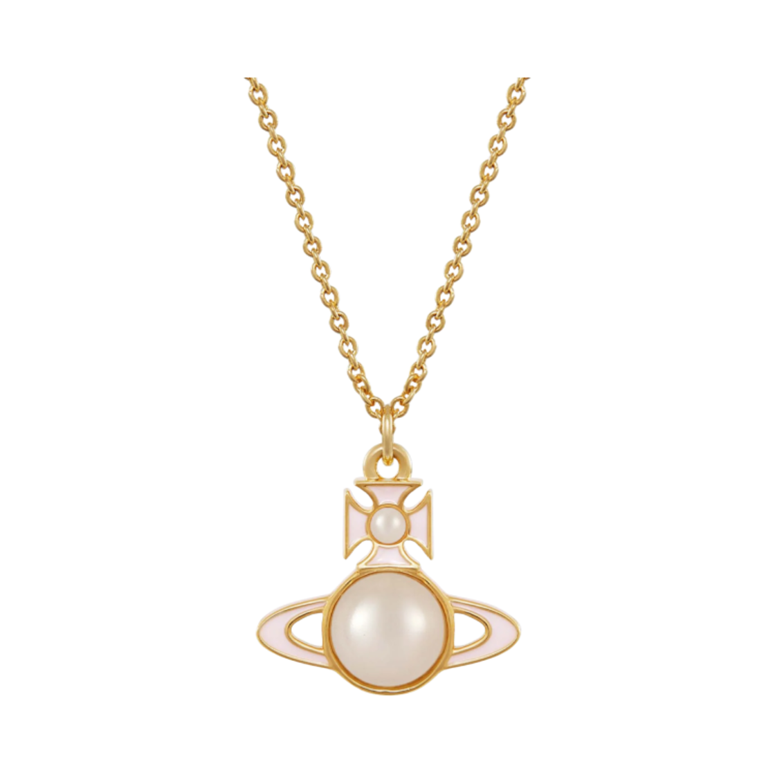 (W) 비비안 웨스트우드 틸리아 펜던트 네클리스 골드 핑크((W) Vivienne Westwood Tillya Pendant Necklace Gold Pink)