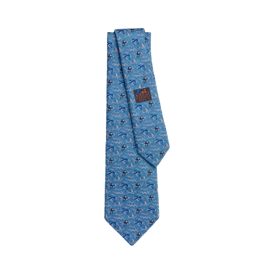 에르메스 타이 7 정글 타이 아주르 씨엘 블루 로아(Hermes Tie 7 Jungle Tie Azur Ciel Bleu Roa) - 1