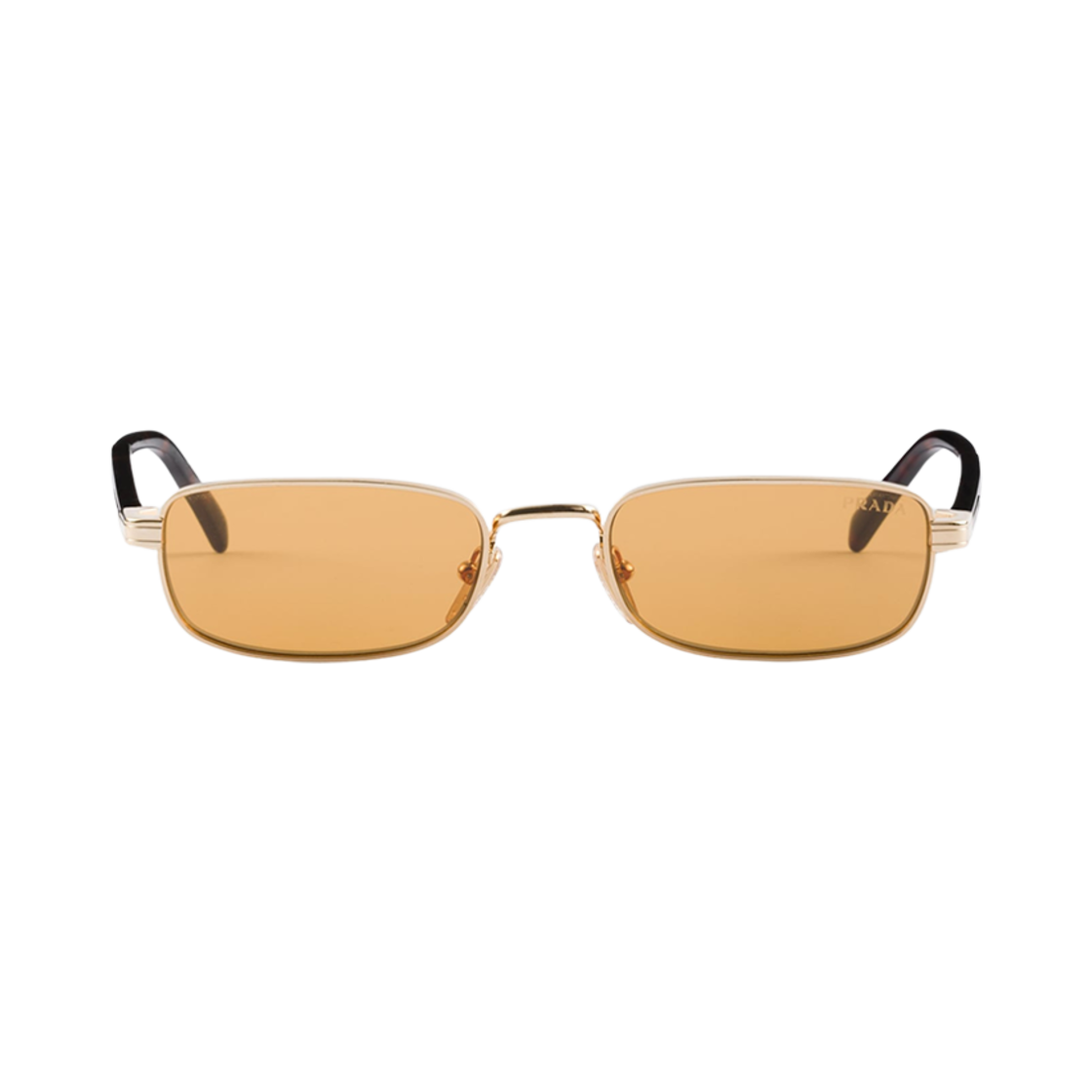 프라다 선글라스 더 아이코닉 메탈 플라크 허니 렌즈(Prada Sunglasses with The Iconic Metal Plaque Honey Lenses) - 2