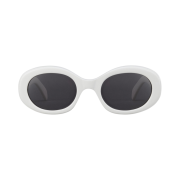 (W) Celine Triomphe 01 Sunglasses in Acetate White
