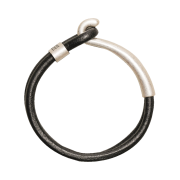TOWTOW.ARCHIVE  Grit Leather Bracelet Black