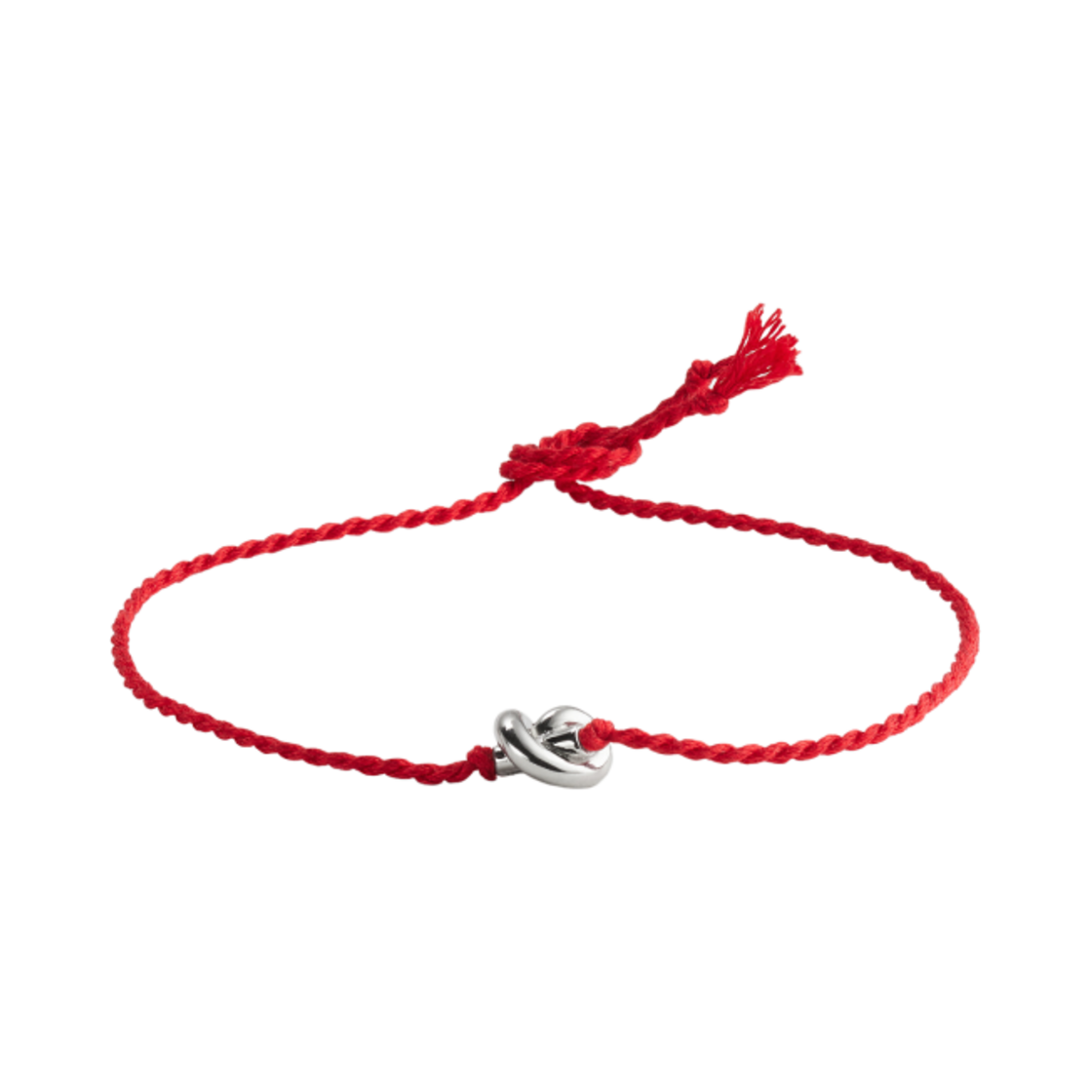보테가 베네타 프렌드쉽 실크 브레이슬릿 실버 칠리(Bottega Veneta Friendship Silk Bracelet Silver Chili)