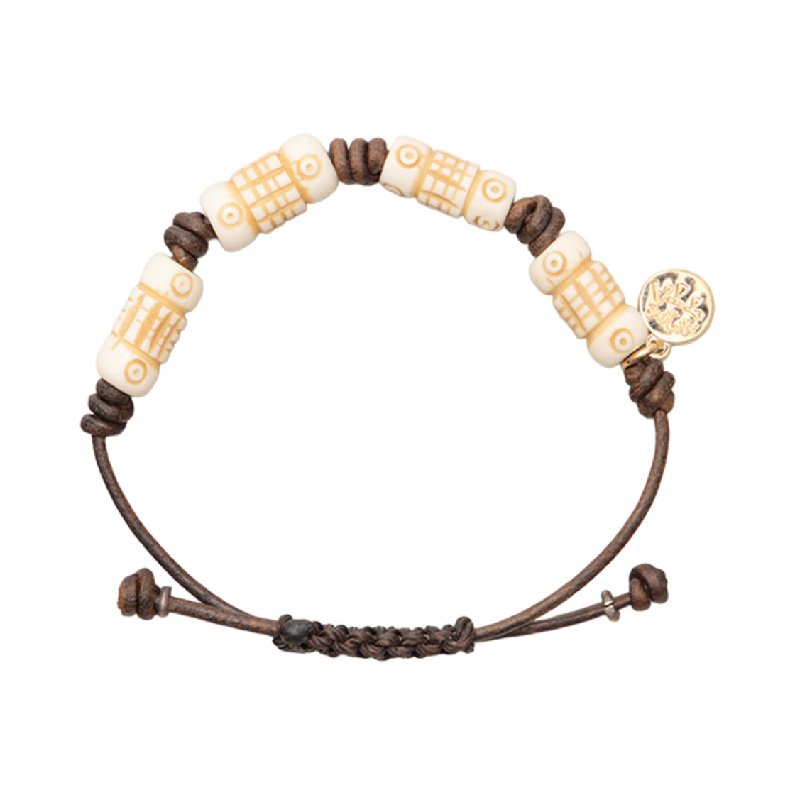 TBH52ABTB042BR TOWTOW.ARCHIVE Ruleta Bracelet Brown
