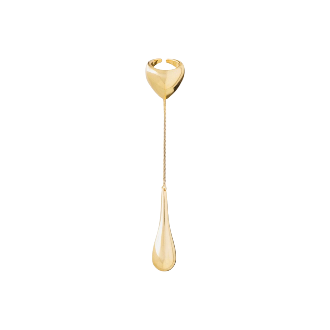 (W) 에이치앤엠 x 뮈글러 티어드롭 칵테일 링 골드((W) H&M x Mugler Teardrop Cocktail Ring Gold) - 1