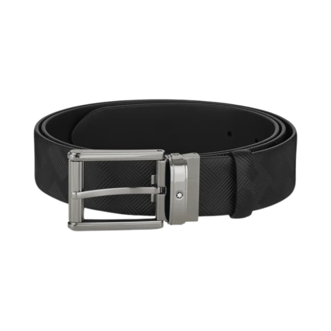 130586 Montblanc 35mm Leather Belt Black