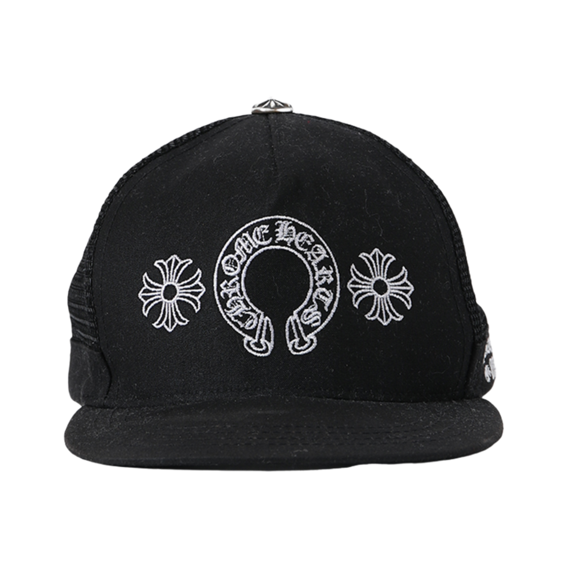 88883333 Hansroom Chrome Hearts Horseshoe Denim Baseball Hat Black