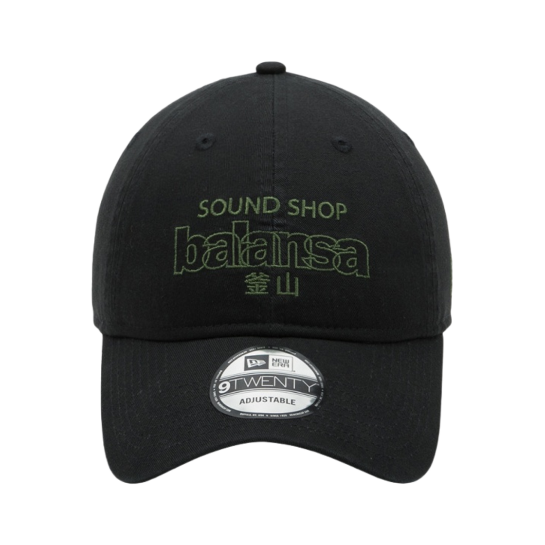 뉴에라 x 발란사 언스트럭처 볼캡 블랙 그린(New Era x Balansa Unstructured Ball Cap Black Green) - 2