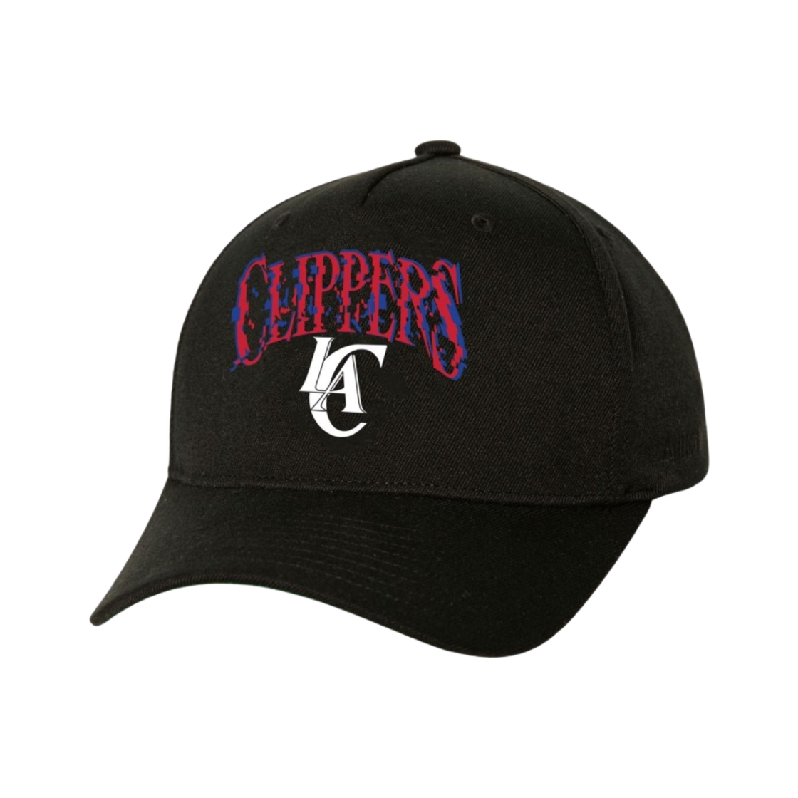 HC2074-LACBLCK Mitchell & Ness x Suga Glitch Stretch Snapback Los Angeles Clippers Black