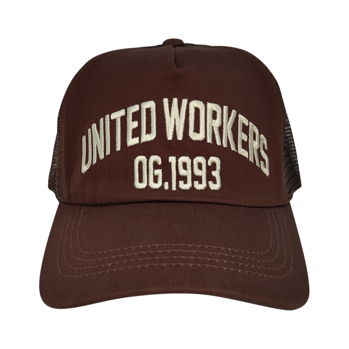 35EU030222_1 United Workers Republic OG.1993 Trucker Brown