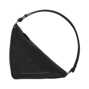 Prada Triangle Leather Pouch Black