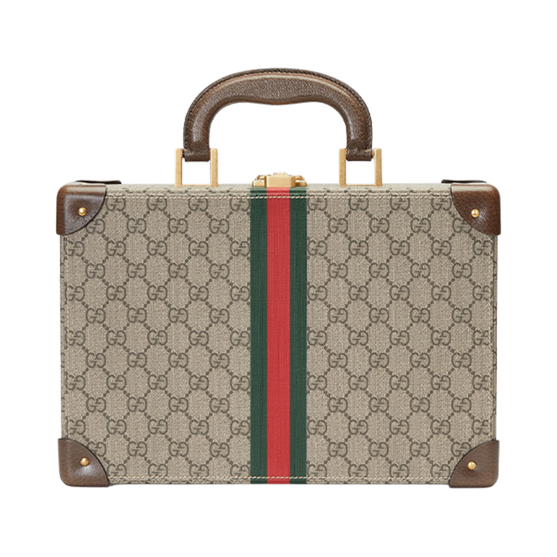 구찌 사보이 워치 케이스 베이지 에보니 슈프림(Gucci Savoy Watch Case Beige Ebony Supreme) - 1