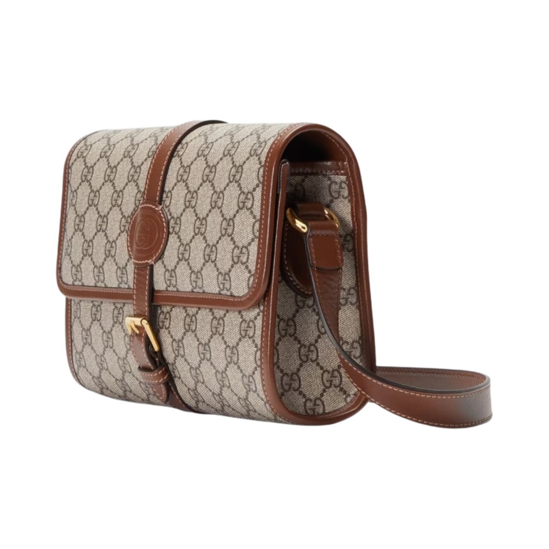 구찌 인터로킹 G GG 메신저백 베이지 에보니(Gucci GG Messenger Bag with Interlocking G Beige Ebony) - 2