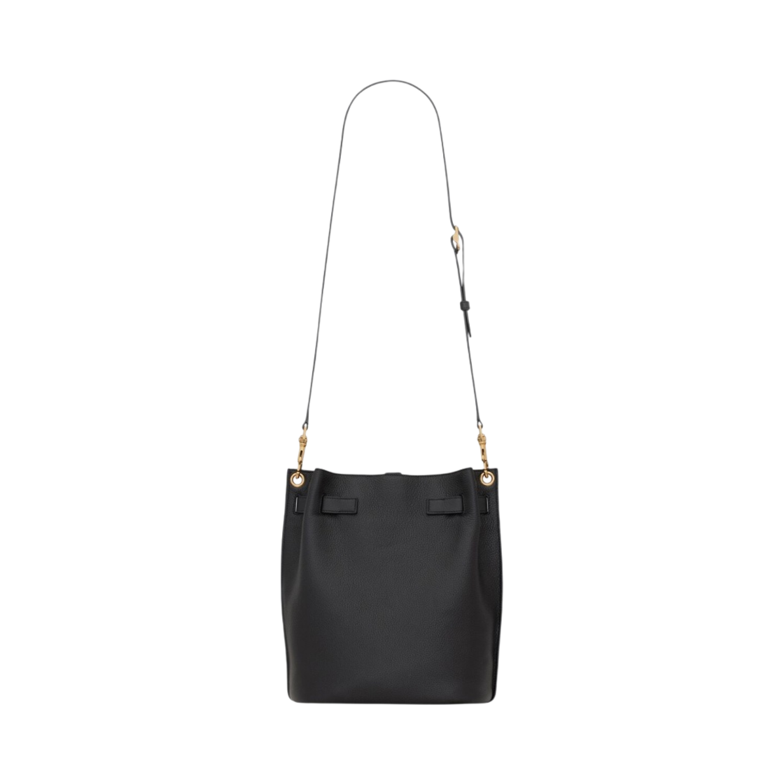 생로랑 그레인드 레더 부클레 버킷백 블랙(Saint Laurent Boucle Bucket Bag in Grained Leather Black) - 4