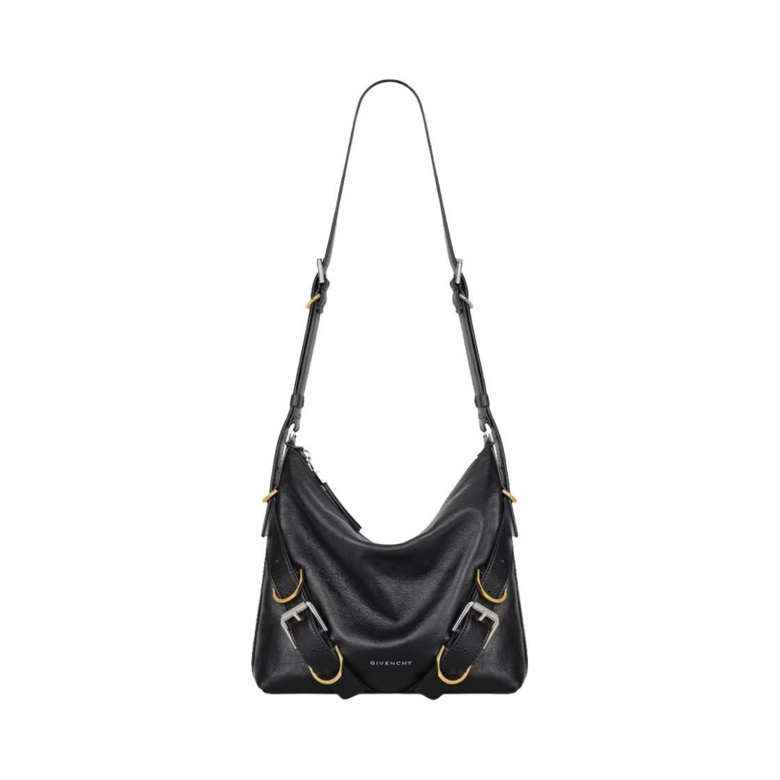 BB50YYB1Q7-001 Givenchy Voyou Crossbody Bag in Leather Black