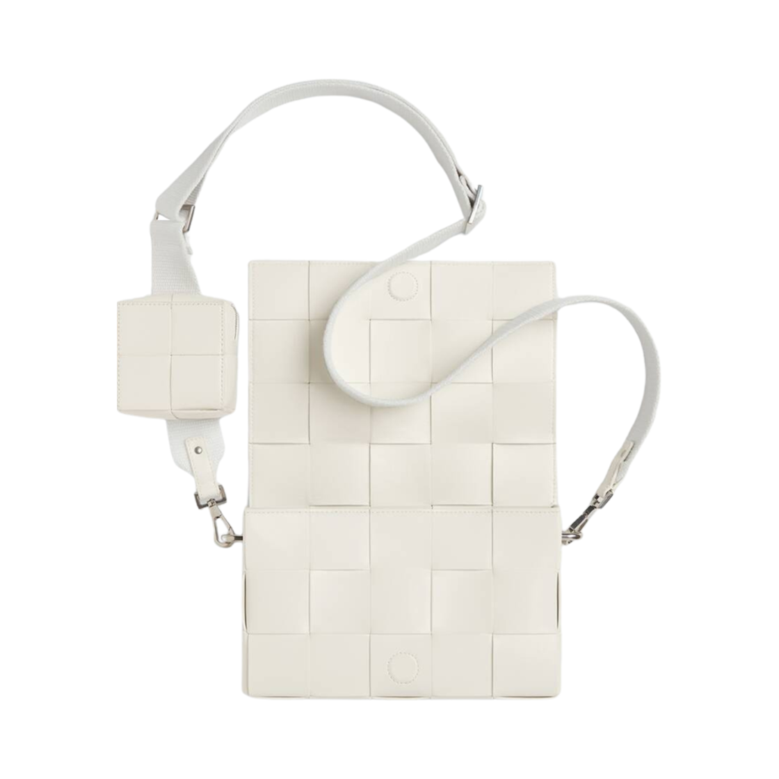 보테가 베네타 벌새틀 스트랩 카세트백 화이트(Bottega Veneta Cassette With Versatile Strap White) - 2
