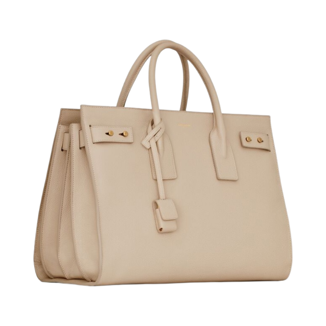 생로랑 그레인드 레더 삭 드 주르 서플 미디움 씨 솔트(Saint Laurent Sac de Jour Supple Medium in Grained Leather Sea Salt) - 2