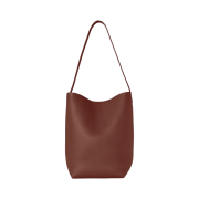The Row Medium N/S Park Tote Bag in Leather Cognac