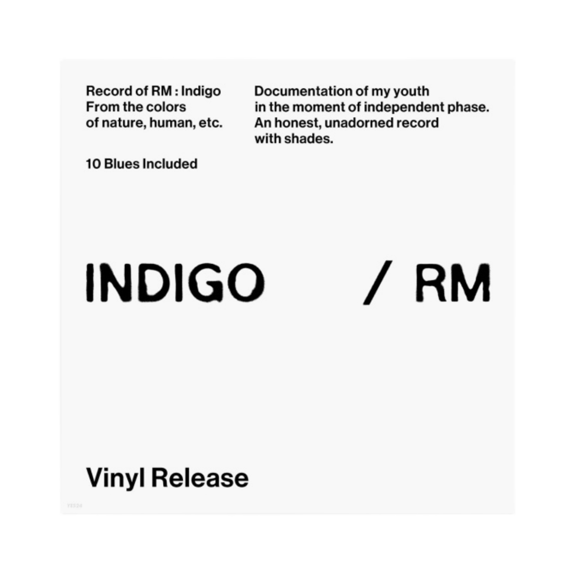 방탄소년단 랩몬스터 인디고 LP(BTS RM Indigo LP) - 1