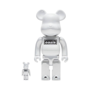 Bearbrick x Oasis White Chrome 100% & 400% Set