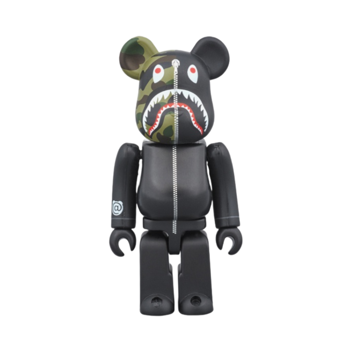 베어브릭 x 베이프 퍼스트 카모 샤크 100% 블랙(Bearbrick x BAPE 1st Camo Shark 100% Black) - 1