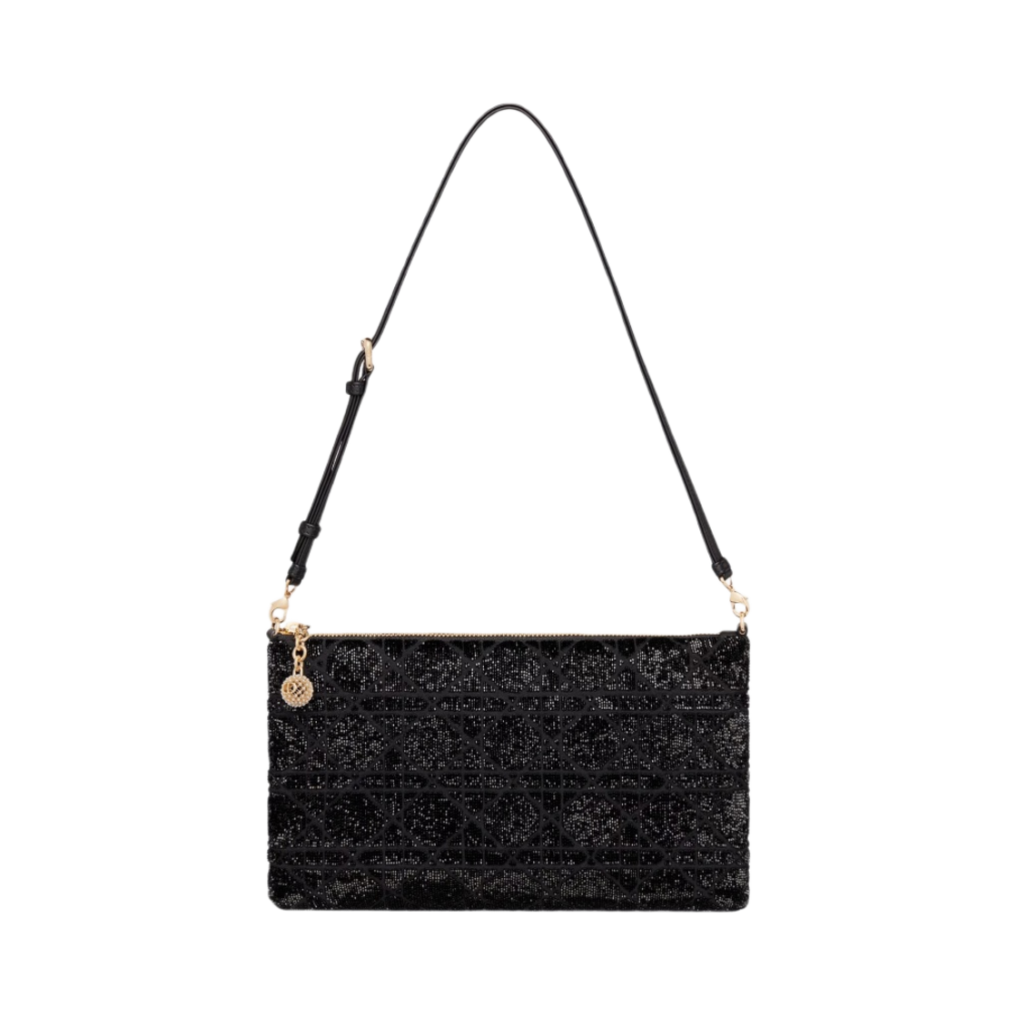 디올 드림 백 까나쥬 코튼 비즈 자수 블랙(Dior Dream Bag Cannage Cotton Bead Embroidery Black) - 1