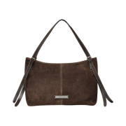 Matin Kim Two Way Strap Suede Leather Shoulder Bag Brown