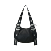 [KREAM 단독] Vacant Archive Bella Wide Strap Hobo Bag Black