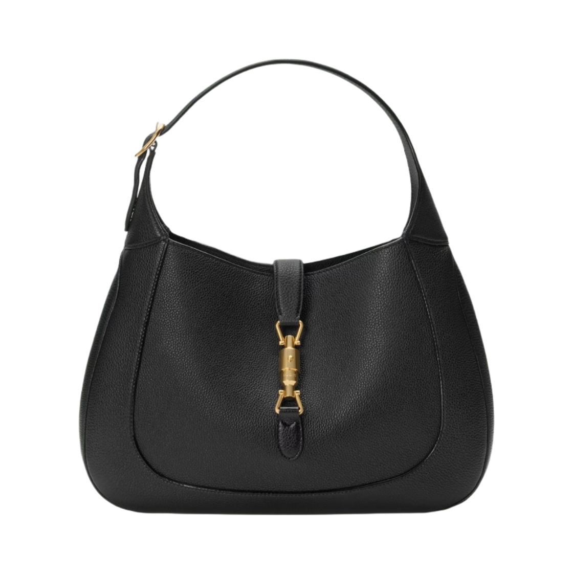 구찌 재키 1961 미디움 내츄럴 그레인 백 블랙 레더(Gucci Jackie 1961 Medium Natural Grain Bag Black Leather) - 1