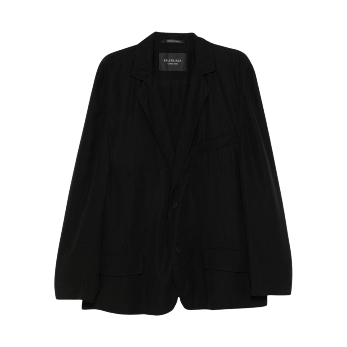 809141TRO371000 Balenciaga Single Breasted Over Fit Jacket Black