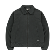 COYSEIO Round Collar Stitch Jacket Blue Grey