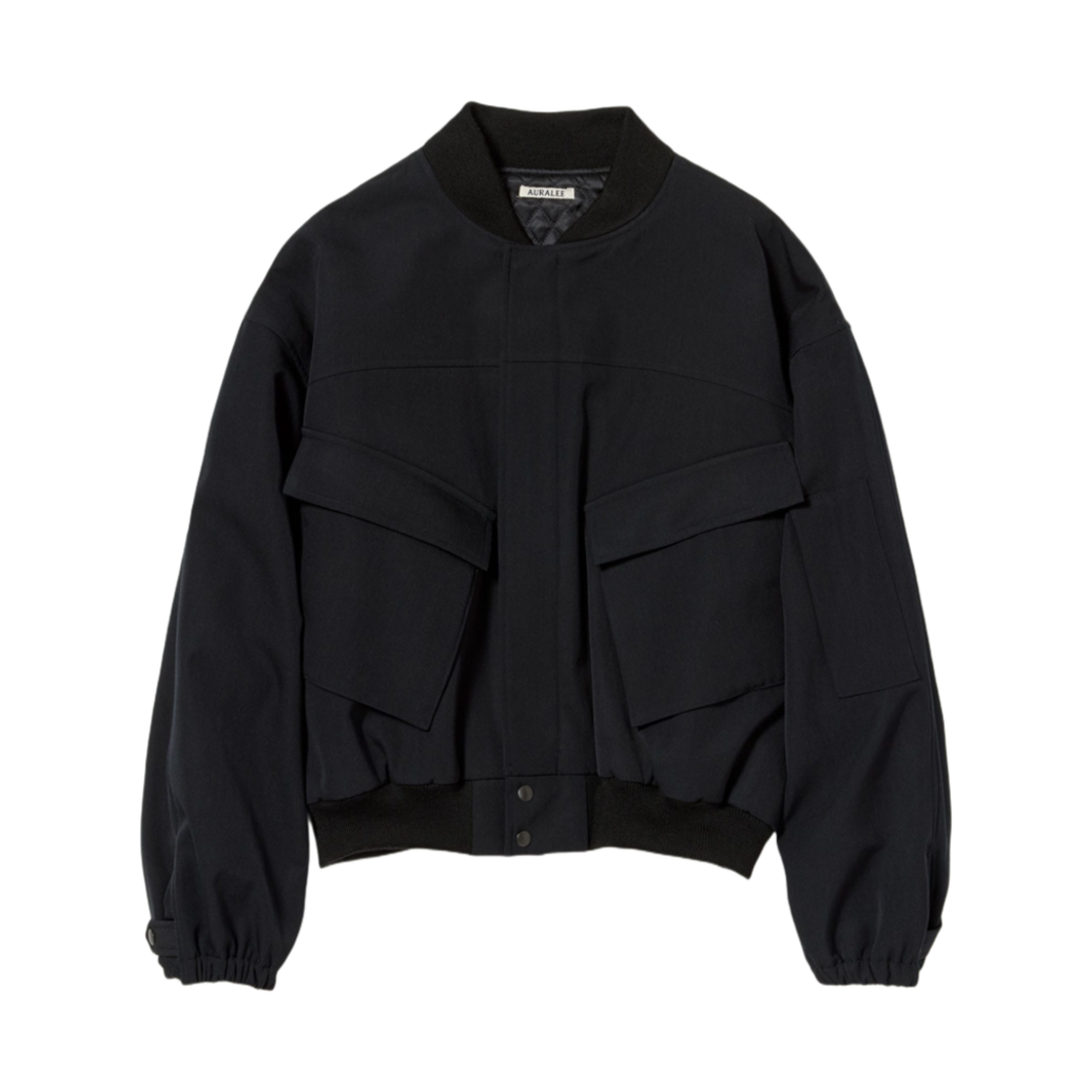 オーラリー CHAMBRAY PADDED FLIGHT BLOUSON 3 SPORTIVO [Padded flight blouson khaki beige chambray]