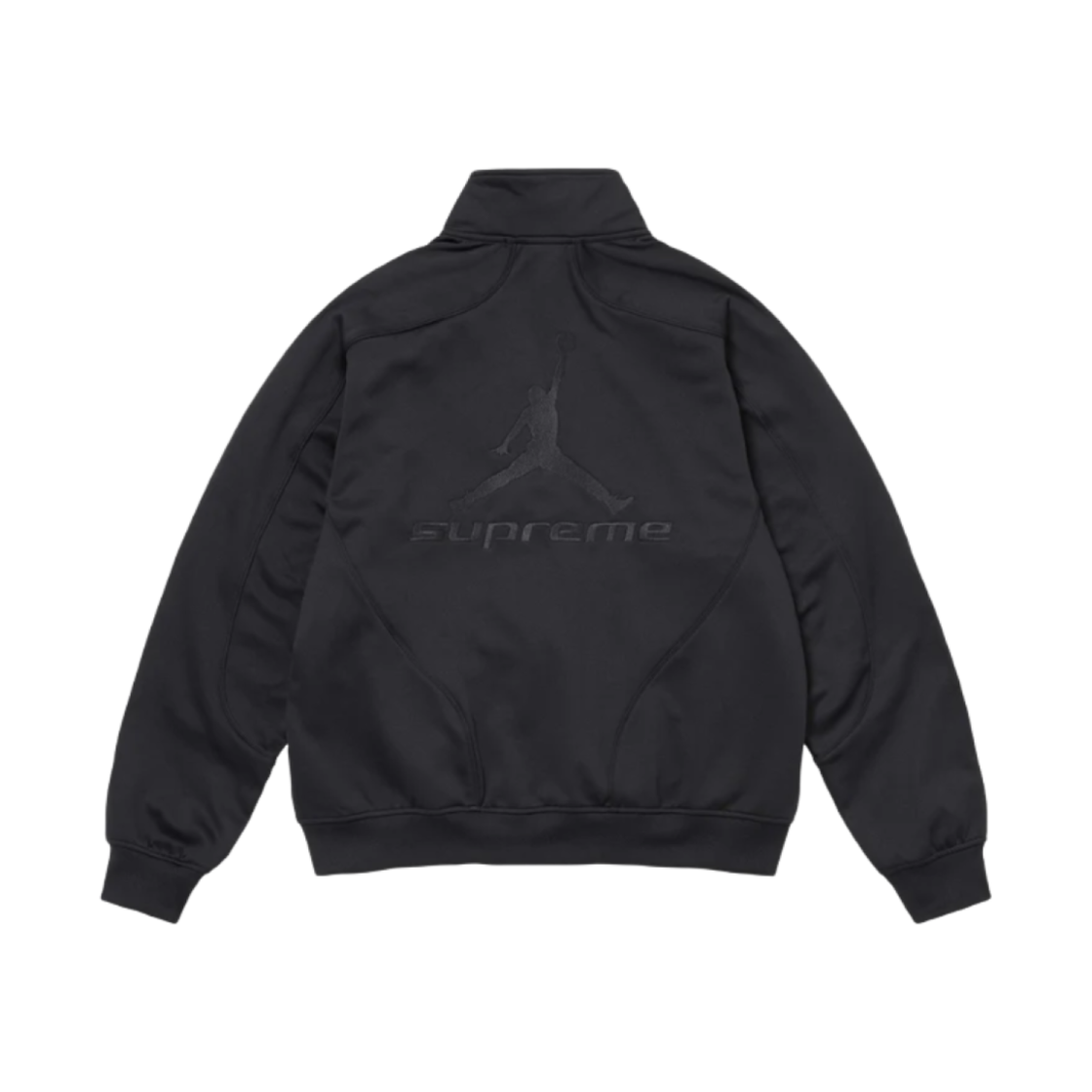 슈프림 x 조던 트리콧 트랙 자켓 블랙 - 24FW(Supreme x Jordan Tricot Track Jacket Black - 24FW)