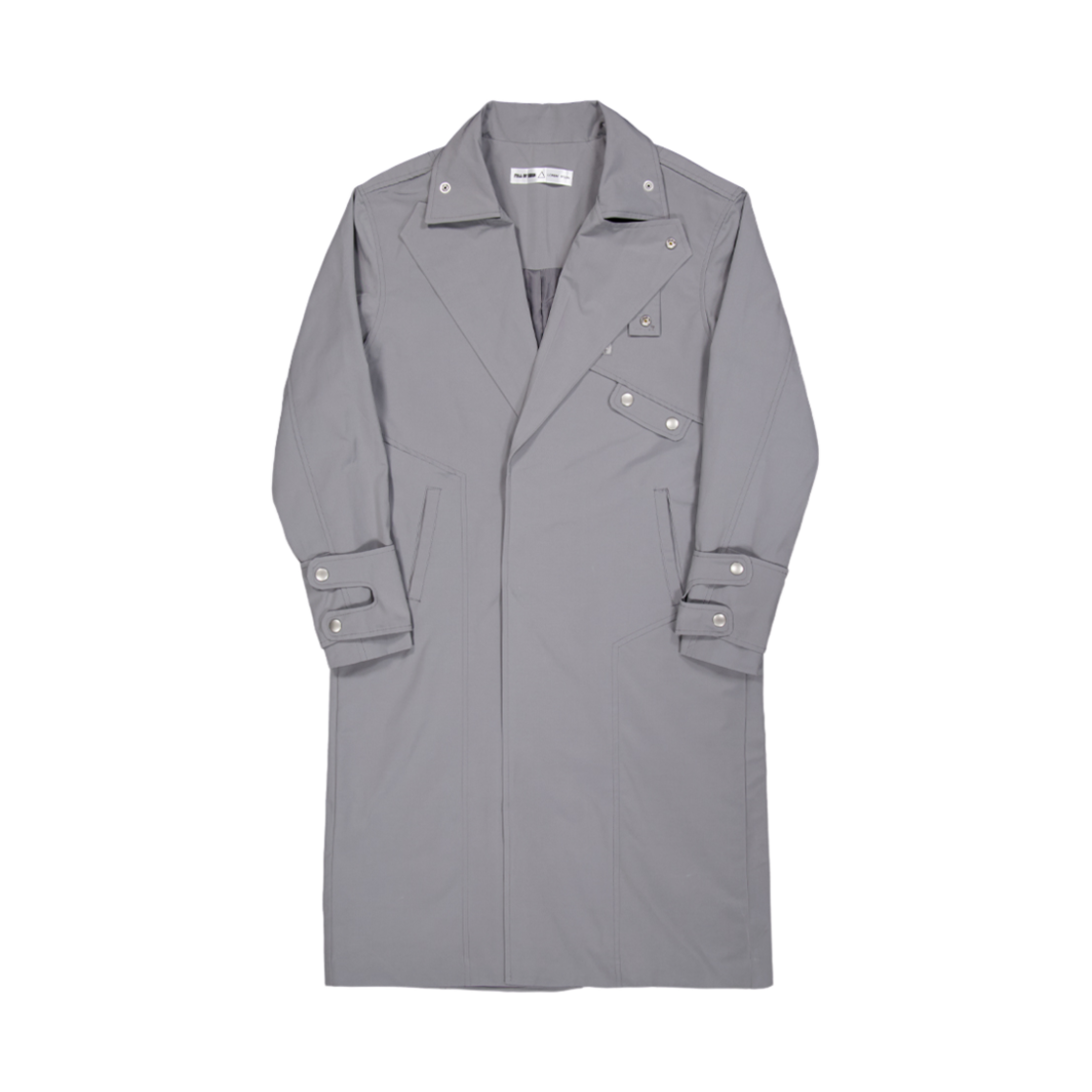 24FW-18 Full of Ssun Ghost In The Shell Paneled Trench Coat Grey