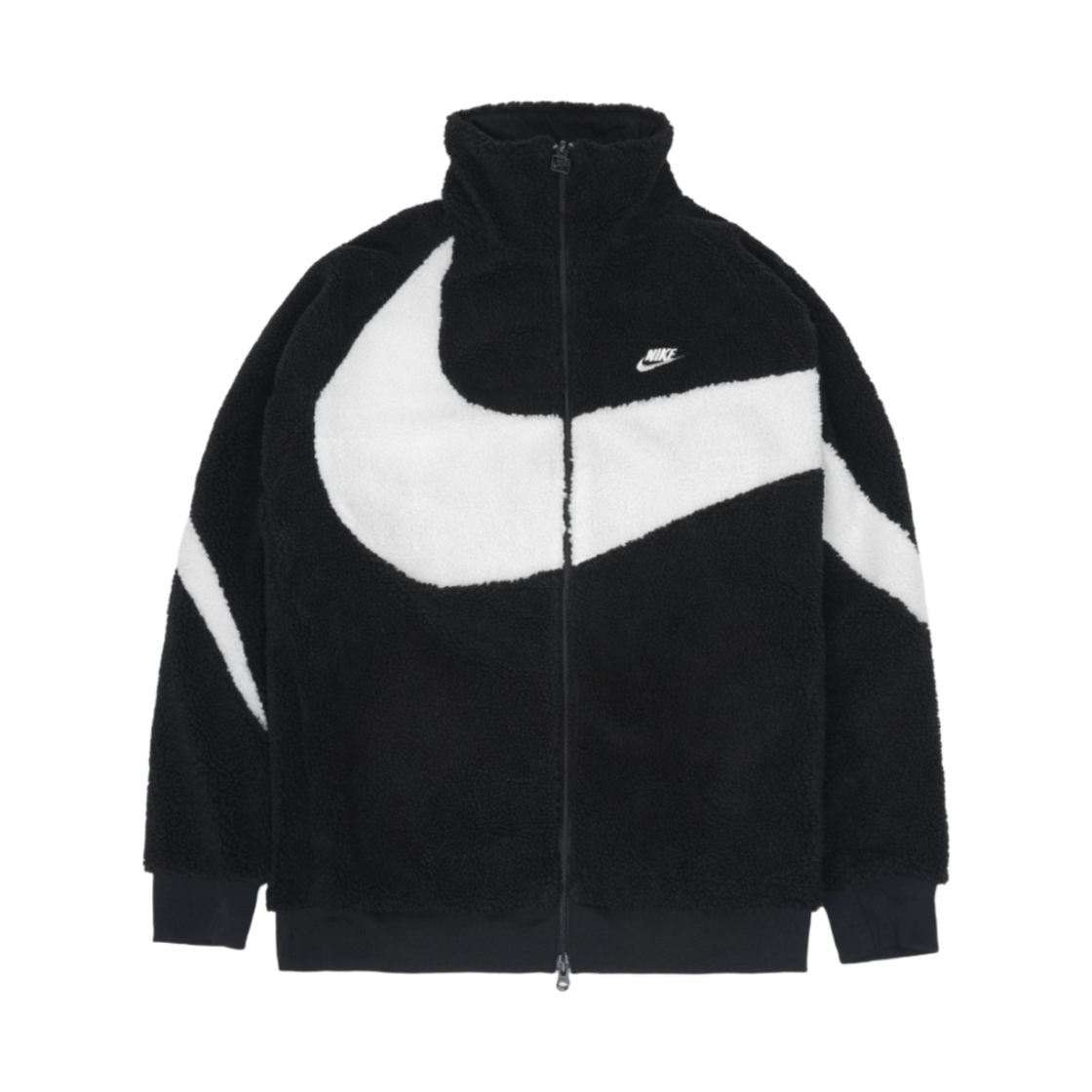 나이키 빅 스우시 풀 집 자켓 블랙 세일(Nike Big Swoosh Full Zip Jacket Black Sail)
