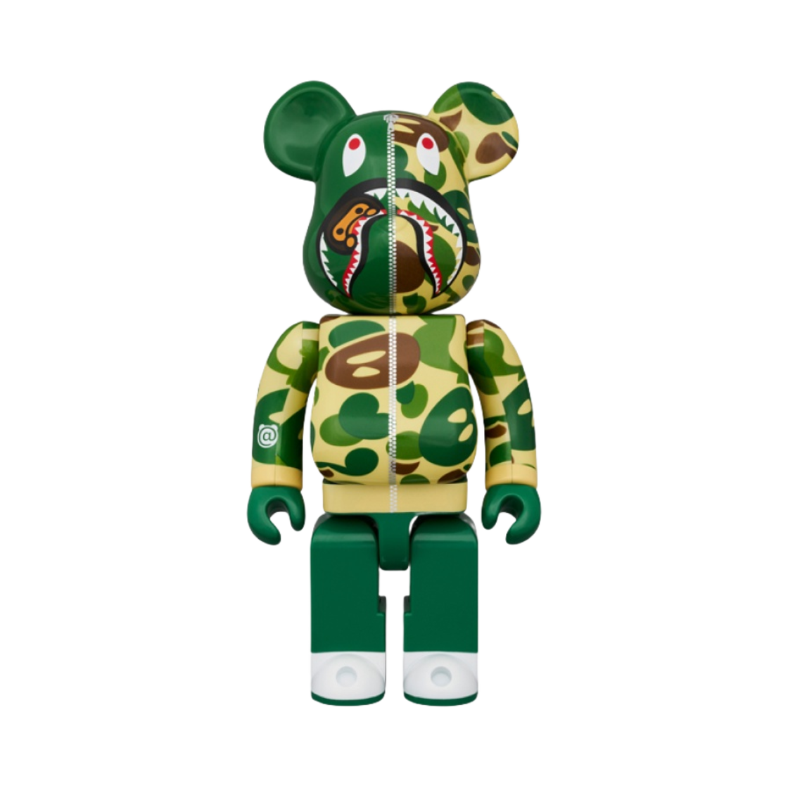 베어브릭 x 베이프 베이비 마일로 카모 샤크 100% & 400% 세트 그린(Bearbrick x BAPE Baby Milo Camo Shark 100% & 400% Set Green) - 2