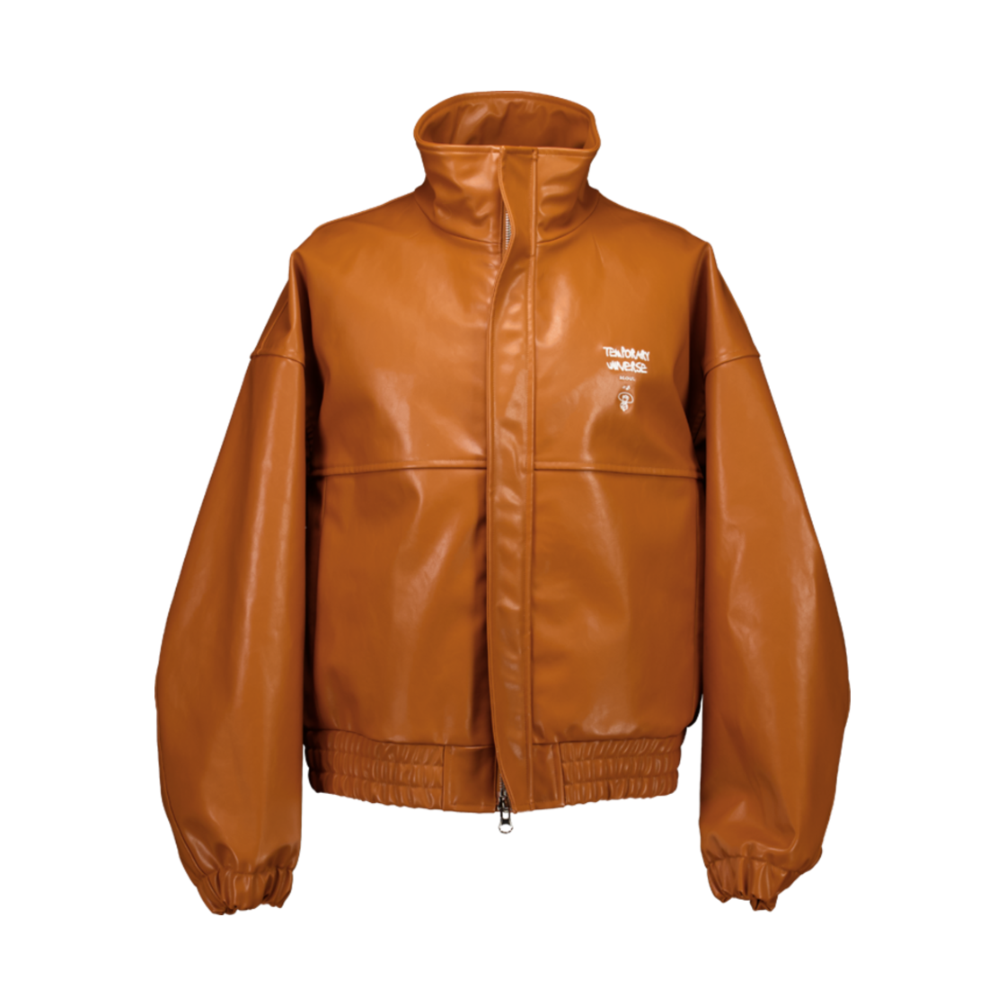 TU24JK1CM Temporary Universe Fake Leather Oversize Jacket Camel